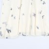 Women's European and American style floral print backless pleated hanging neck dress